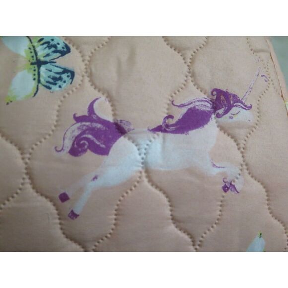 IVY HILL HOME FAIRY UNICORN TWIN QUILT SHAM SET NEW! $120 - Picture 5 of 9